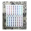 NAIL ART STICKERS CUORI COLORATI CUORICINI 3D SET 102 DECORAZIONI ADESIVA UNGHIE