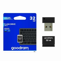 NANO PENDRIVE CHIAVETTA DI MEMORIA USB TIPO A UPI2 32 GB USB 2.0 NERA UPI2-32GB