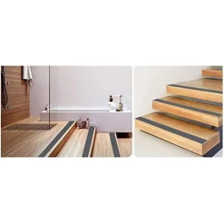 NASTRO ADESIVO NERO PER INTERNO/ESTERNO ANTICADUTA ANTISCIVOLO SENZA RESIDUI 25MMX5MT