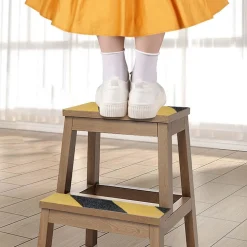 NASTRO ANTISCIVOLO ALTA RESISTENZA SICUREZZA ANTIATTRITO BATTISTRADA 2,5CMX5MT NERO/GIALLO