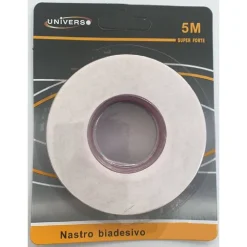 NASTRO BIADESIVO IN ACRILICO TRASPARENTE ULTRA RESISTENTE PER STRIP LED 5MX20MM