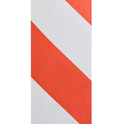 NASTRO SEGNALETICO ANTISTRAPPO SICUREZZA CANTIERE PERICOLO BIANCO ROSSO 50MMX18M