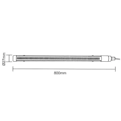 NEON SOLARE CREPUSCOLARE TUBO LED 13W PARETE SOFFITTO LUCE DIMMERABILE TELECOMANDO