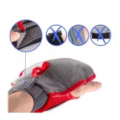 NOBLEZA GUANTO MASSAGGIANTE PER ANIMALI DOMESTICI CANI GATTI RIMOZIONE PELO