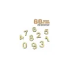 NUMERI IN LEGNO 60 PEZZI DECOUPAGE LAVORETTI SCUOLA 3CM SPESSORE 1MM DECORAZIONI