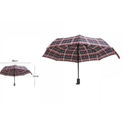 OMBRELLO OMBRELLINO QUADRONI CON MANICO ELEGANTE TASCABILI UNISEX DA BORSA