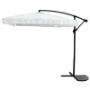 OMBRELLONE A BRACCIO LATERALE DA GIARDINO 3X3MT PROTEZIONE SOLE BIANCO CON BASE 223218