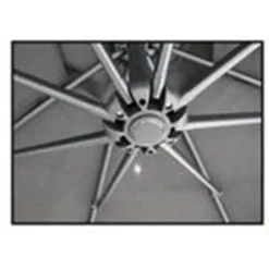 OMBRELLONE A BRACCIO LATERALE DA GIARDINO 3X3MT PROTEZIONE SOLE BEIGE CON BASE 223216