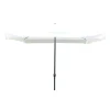 OMBRELLONE DA GIARDINO ARREDO ESTERNO BALCONE TERRAZZO PATIO 3X3 MT BIANCO 223233