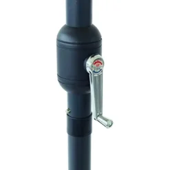 OMBRELLONE DA GIARDINO ESTERNO BALCONE TERRAZZO BIANCO 3X2 MT CON MANOVELLA 223223