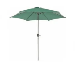 OMBRELLONE DA GIARDINO GAZEBO OMBRELLO PARASOLE 236XØ270CM VERDE CON MANOVELLA 206423
