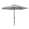 OMBRELLONE DA GIARDINO GRIGIO PALO CENTRALE ESAGONALE PARASOLE BALCONE Ø300CM 206422