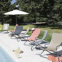 OMBRELLONE DA GIARDINO PARASOLE PISCINA TERRAZZA Ø270X220CM BIANCO MANOVELLA 017058