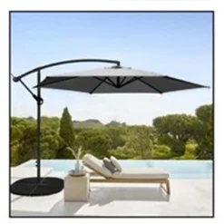 OMBRELLONE DECENTRATO PARASOLE BALCONE DA GIARDINO SPIAGGIA Ø3MT CON BASE 206428