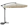 OMBRELLONE LATERALE DA GIARDINO PROTEZIONE SOLE 2X3MT IMPERMEABILE BEIGE CON BASE 223211