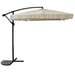 OMBRELLONE LATERALE DA GIARDINO PROTEZIONE SOLE 2X3MT IMPERMEABILE BEIGE CON BASE 223211