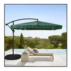 OMBRELLONE LATERALE DA GIARDINO PROTEZIONE SOLE 2X3MT IMPERMEABILE VERDE CON BASE 223210