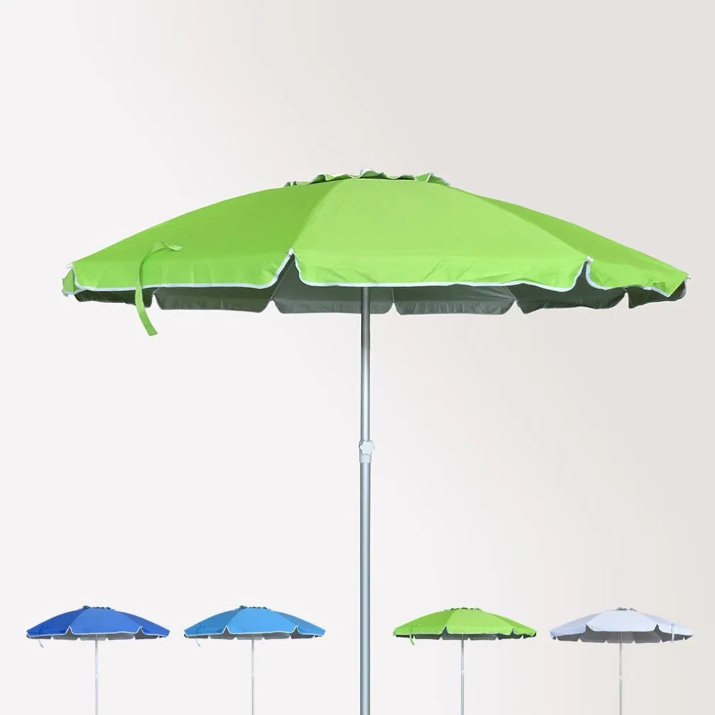 OMBRELLONE MARE SPIAGGIA GIARDINO METALLO 210 CM CON CUSTODIA COLORE VERDE