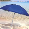 OMBRELLONE MARE SPIAGGIA GIARDINO PALO ALLUMINIO E TESSUTO GRANDE 240CM BLU
