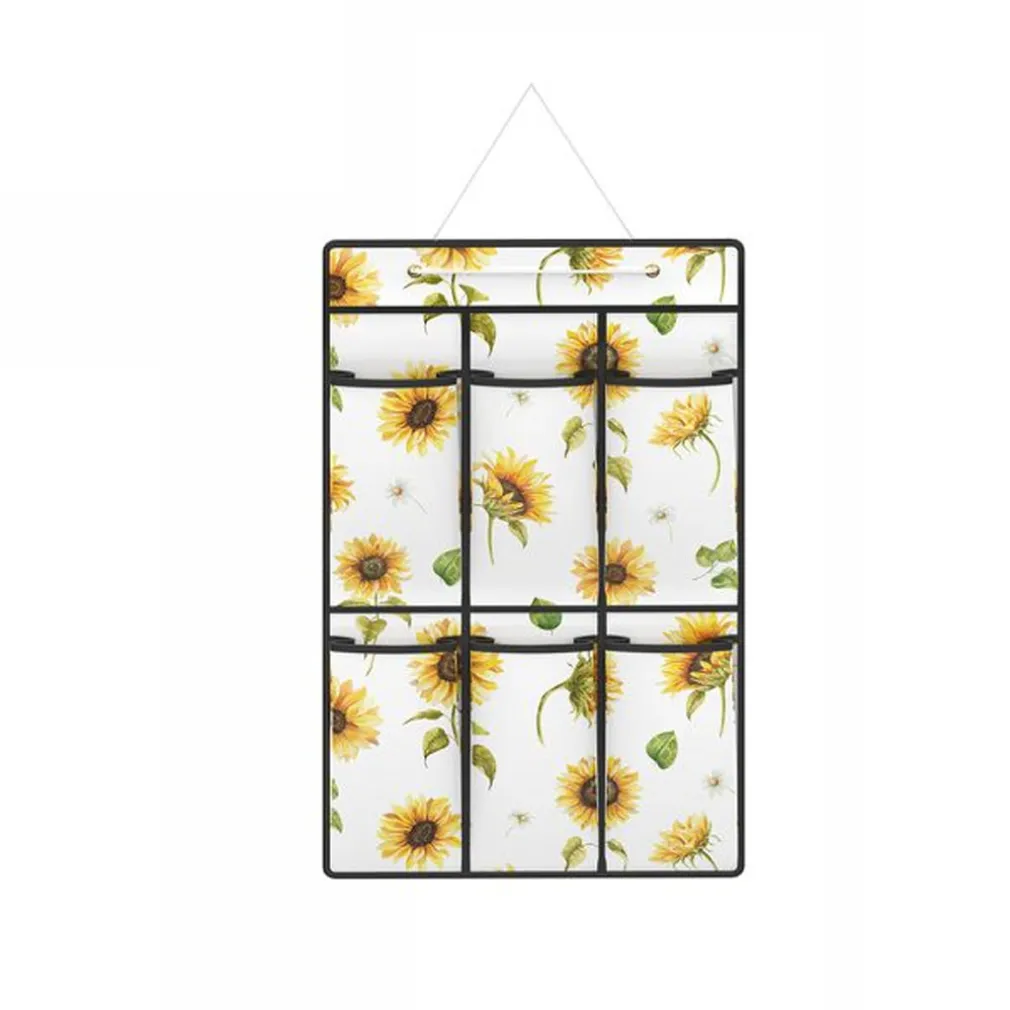 ORGANIZER A SOSPENSIONE DA PARETE 6 SCOMPARTI TASCHE PORTA OGGETTI 36x59 CM