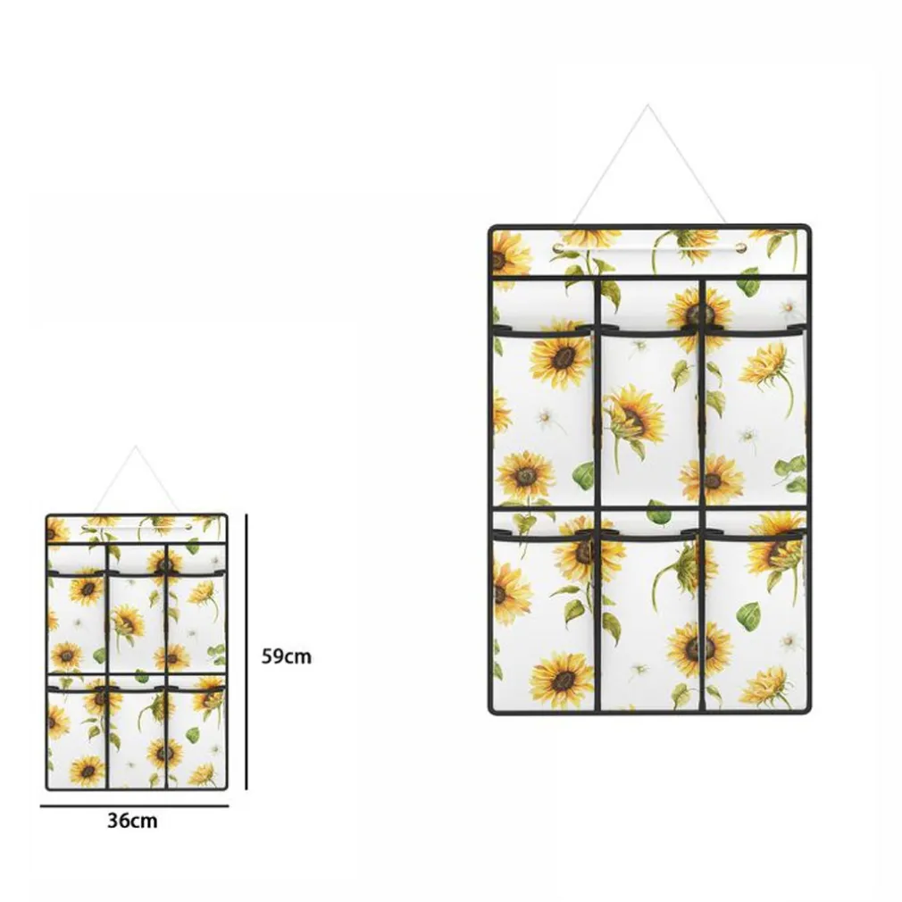 ORGANIZER A SOSPENSIONE DA PARETE 6 SCOMPARTI TASCHE PORTA OGGETTI 36x59 CM