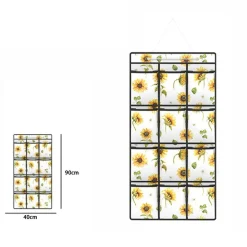 ORGANIZER A SOSPENSIONE DA PARETE 12 SCOMPARTI TASCHE PORTA OGGETTI 40x90 CM