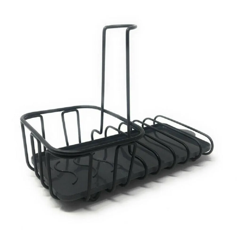 ORGANIZER ACCESSORI DA LAVELLO CUCINA PORTA SPUGNETTA SPUGNE CON SGOCCIOLATOIO