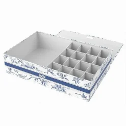 ORGANIZER ARMADIO 16 + 1 SCOMPARTI SCATOLA SALVASPAZIO 43X28X11CM FANTASIA 87325