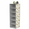 ORGANIZER ARMADIO 6 RIPIANI STRATI PENSILE PORTA OGGETTI SCAFFALE 30x30x60 CM