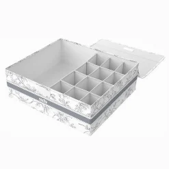 ORGANIZER ARMADIO 12+1 SCOMPARTI SCATOLA SALVASPAZIO 32X28X11 CM FANTASIA 87324
