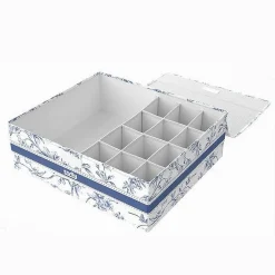 ORGANIZER ARMADIO 12+1 SCOMPARTI SCATOLA SALVASPAZIO 32X28X11 CM FANTASIA 87324