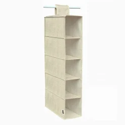 ORGANIZER ARMADIO PORTATUTTO APPENDIBILE SCARPE BORSE 5 RIPIANI 15X30X70CM 69704