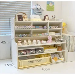 ORGANIZER DA SCRIVANIA MULTIUSO IN LEGNO PER CAMERETTA BAMBINI SCAFFALE MULTIFUNZIONALE