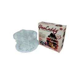 ORGANIZER ESPOSITORE COSMETICI MAKE UP TRUCCO GIREVOLE ROTANTE 360° GLAM CADDY