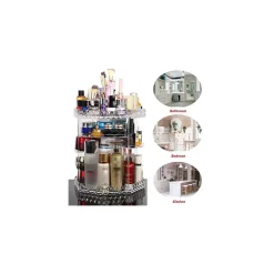 ORGANIZER ESPOSITORE PER TRUCCO GIREVOLE 360° ROTANTE COSMETICI PROFUMI MAKEUP