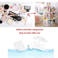 ORGANIZER ESPOSITORE PER TRUCCO GIREVOLE 360° ROTANTE COSMETICI PROFUMI MAKEUP