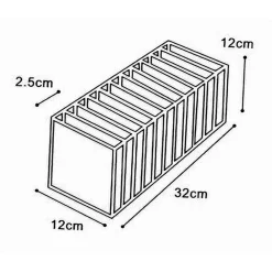 ORGANIZER PER ARMADI 11 SCOMPARTI IN TESSUTO BIANCHERIA INTIMA SALVASPAZIO 59979