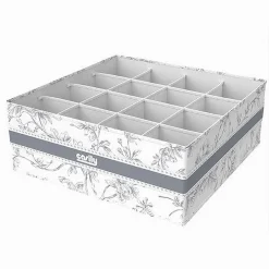 ORGANIZER PER ARMADIO 16 SCOMPARTI SCATOLA SALVASPAZIO 32X32X12CM FANTASIA 87332