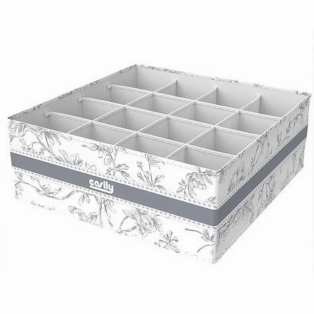 ORGANIZER PER ARMADIO 16 SCOMPARTI SCATOLA SALVASPAZIO 32X32X12CM FANTASIA 87332