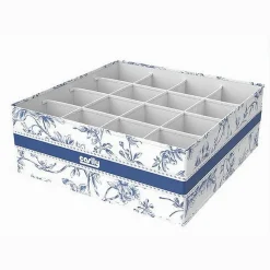 ORGANIZER PER ARMADIO 16 SCOMPARTI SCATOLA SALVASPAZIO 32X32X12CM FANTASIA 87332