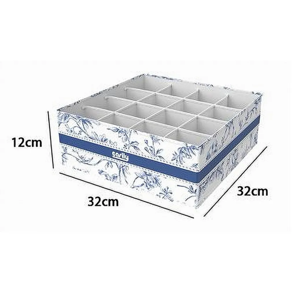 ORGANIZER PER ARMADIO 16 SCOMPARTI SCATOLA SALVASPAZIO 32X32X12CM FANTASIA 87332