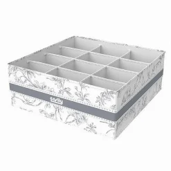 ORGANIZER PER ARMADIO 12 SCOMPARTI SCATOLA SALVASPAZIO 32X32X12CM FANTASIA 87331