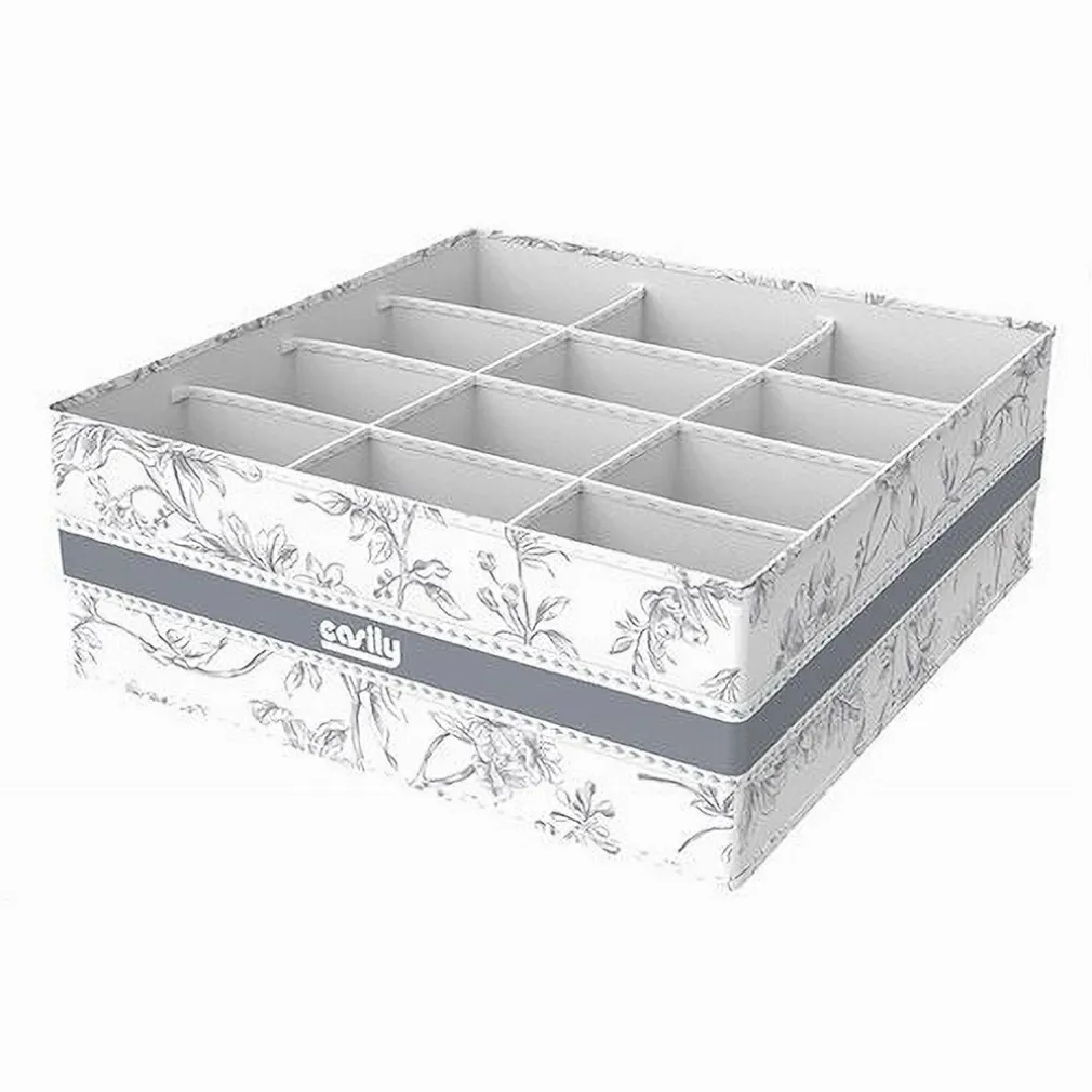 ORGANIZER PER ARMADIO 12 SCOMPARTI SCATOLA SALVASPAZIO 32X32X12CM FANTASIA 87331