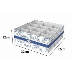 ORGANIZER PER ARMADIO 12 SCOMPARTI SCATOLA SALVASPAZIO 32X32X12CM FANTASIA 87331