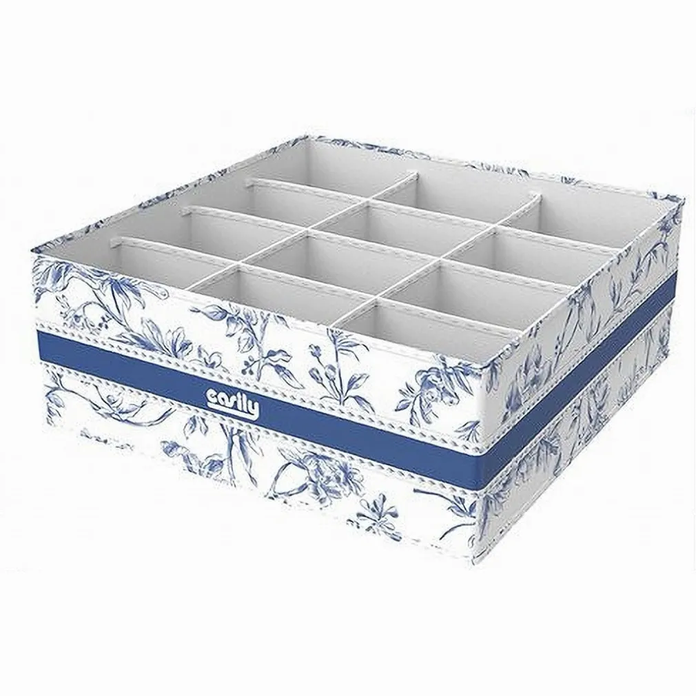 ORGANIZER PER ARMADIO 12 SCOMPARTI SCATOLA SALVASPAZIO 32X32X12CM FANTASIA 87331