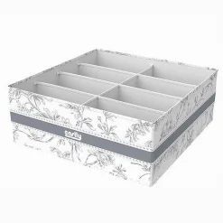 ORGANIZER PER ARMADIO 8 SCOMPARTI SCATOLA SALVASPAZIO 32X32X12CM FANTASIA 87330