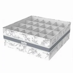 ORGANIZER PER ARMADIO 24 SCOMPARTI SCATOLA SALVASPAZIO 32X32X12CM FANTASIA 87334