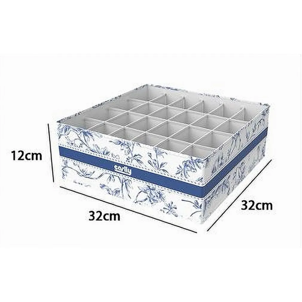 ORGANIZER PER ARMADIO 24 SCOMPARTI SCATOLA SALVASPAZIO 32X32X12CM FANTASIA 87334