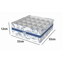 ORGANIZER PER ARMADIO 20 SCOMPARTI SCATOLA SALVASPAZIO 32X32X12CM FANTASIA 87333
