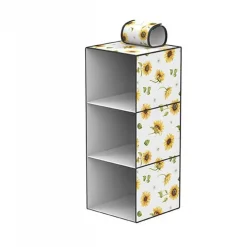 ORGANIZER PER ARMADIO 3 STRATI SCAFFALE PENSILE PORTA OGGETTI SCAFFALI 30x30x60